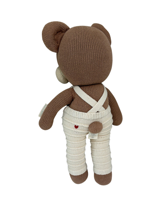 Hey Bitsy Benny Teddy Bear Soft Toy Plush Gift Australia Preloved Knitted