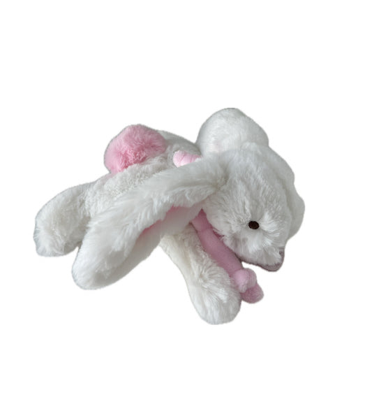 Doudou White Bunny Soft Toy Plush Comforter Baby Gift Beau