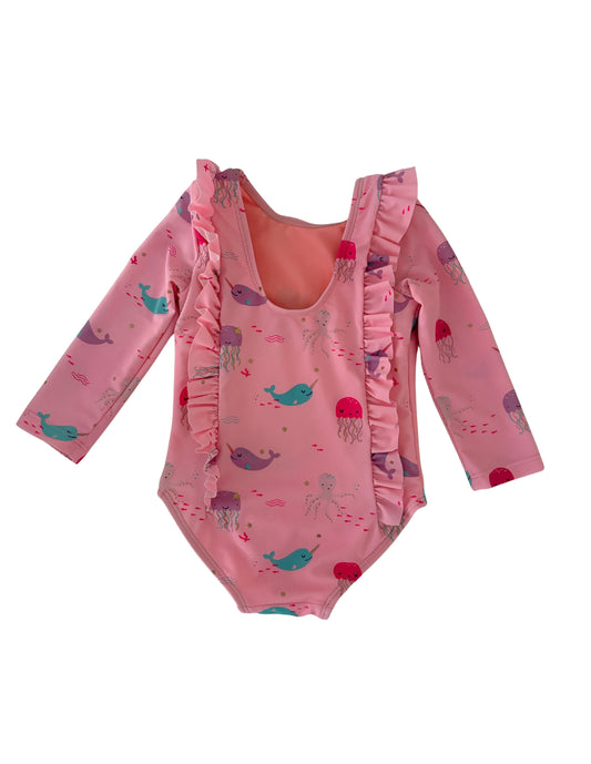 Sprout Swimsuit Pink Ocean Friends Size 1 Australia