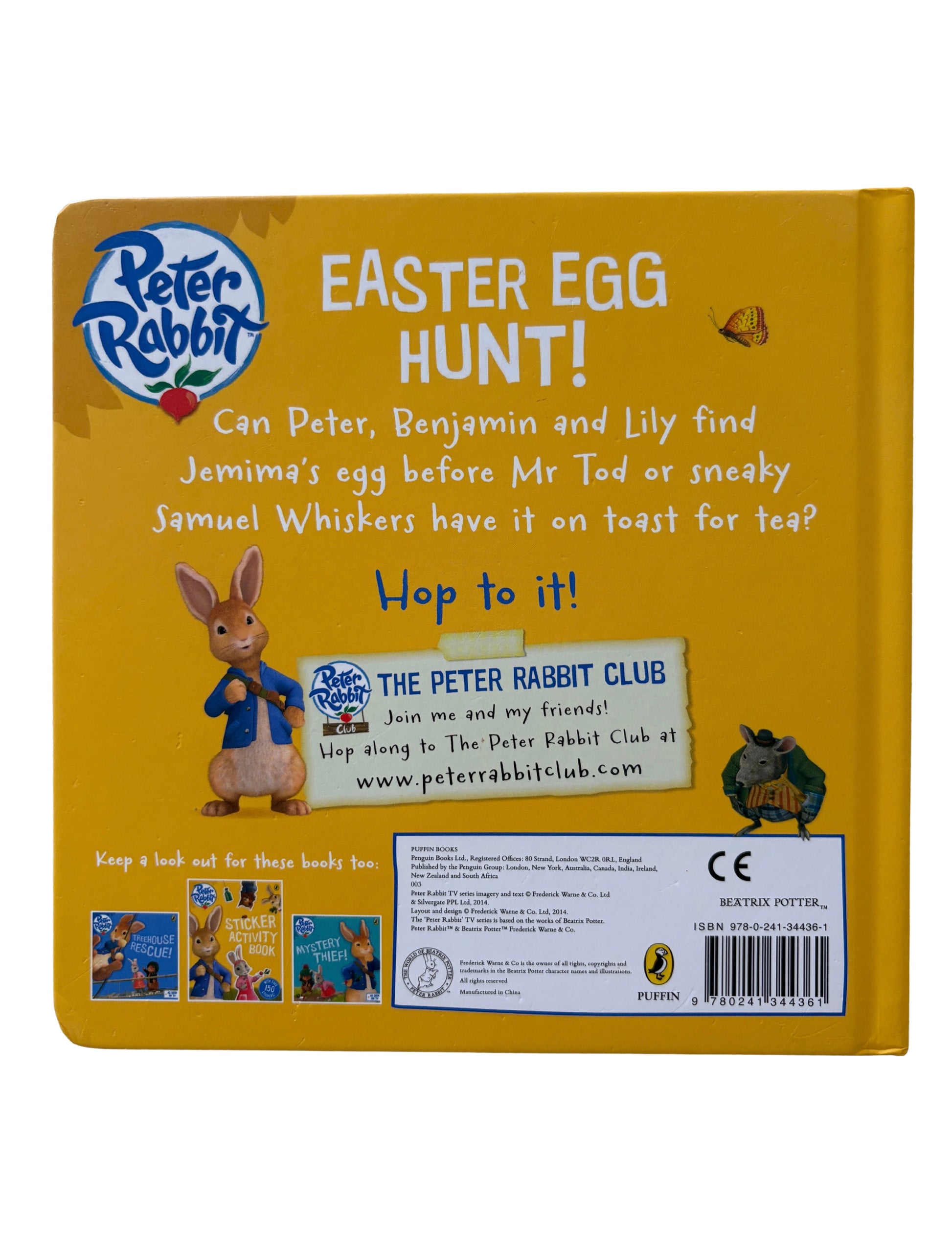 Peter Rabbit Easter Egg Hunt Hard Cover Book