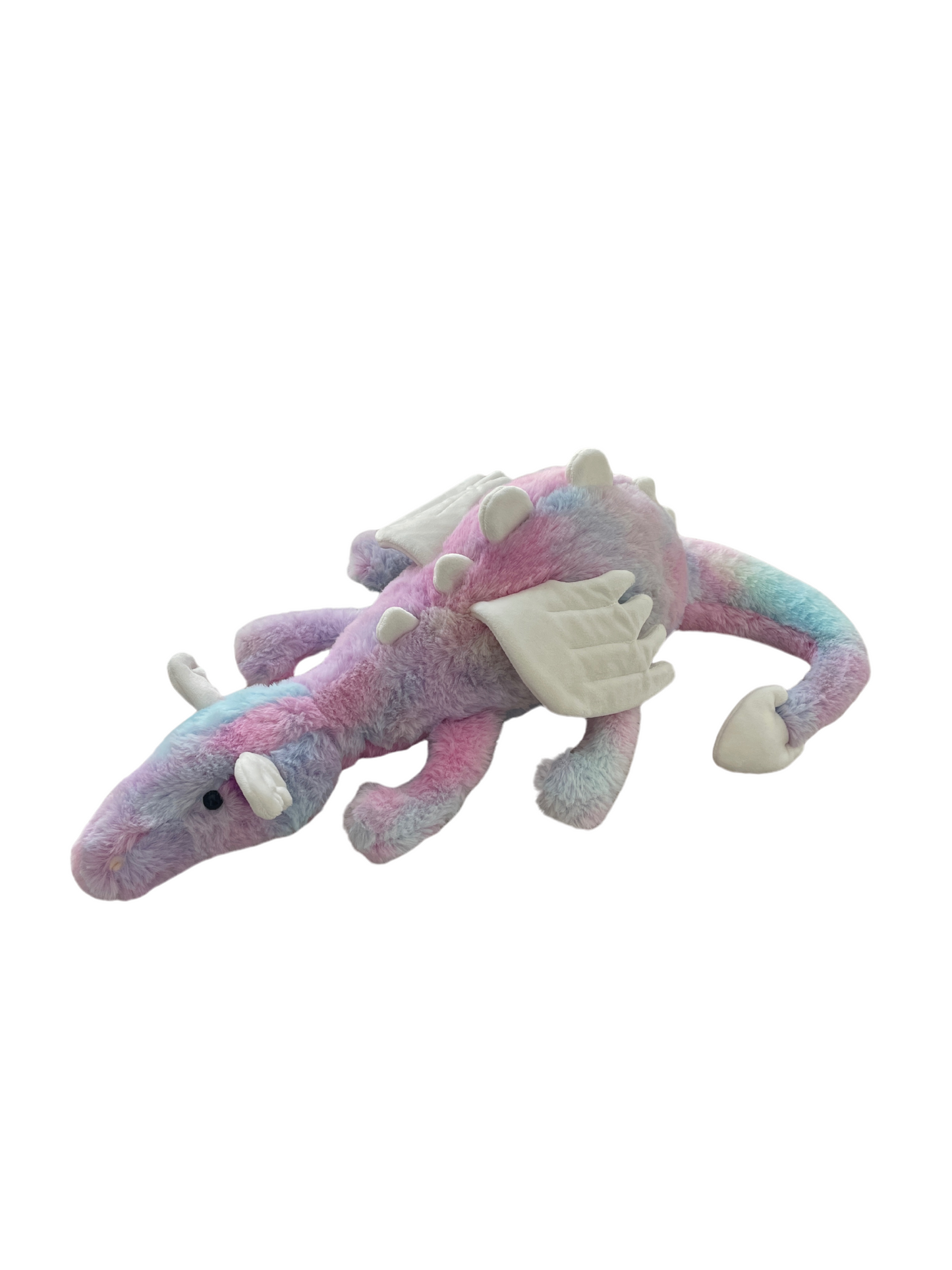 Dragon multicolour rainbow pink white 