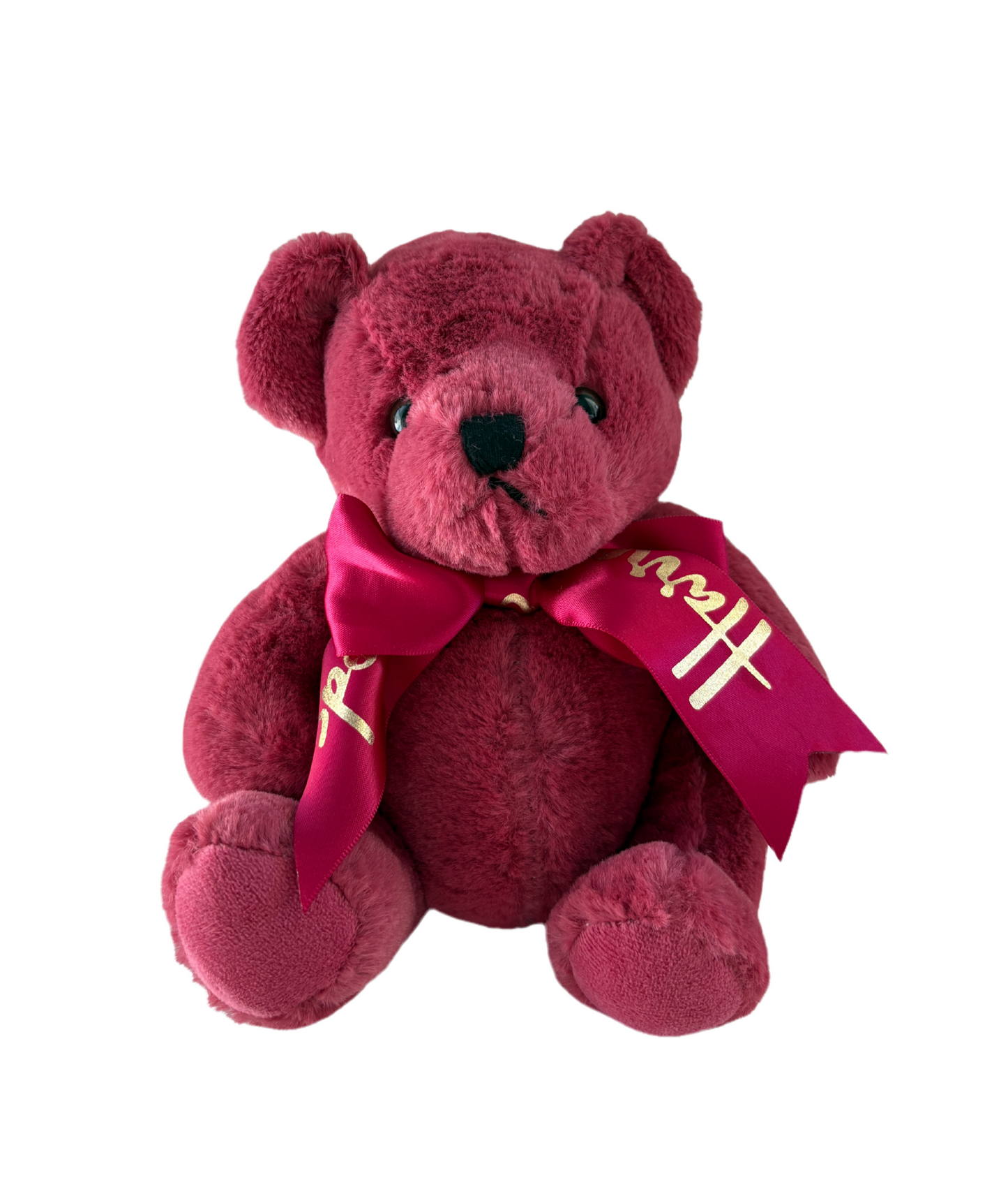 Harrods Teddy Bear Pink with Bow Soft Toy Plush Gift Valentines Day Rose
