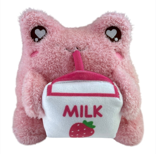 Cuddle Barn Strawberry Milk Pink Wawa Soft Toy Plush Gift Australia 