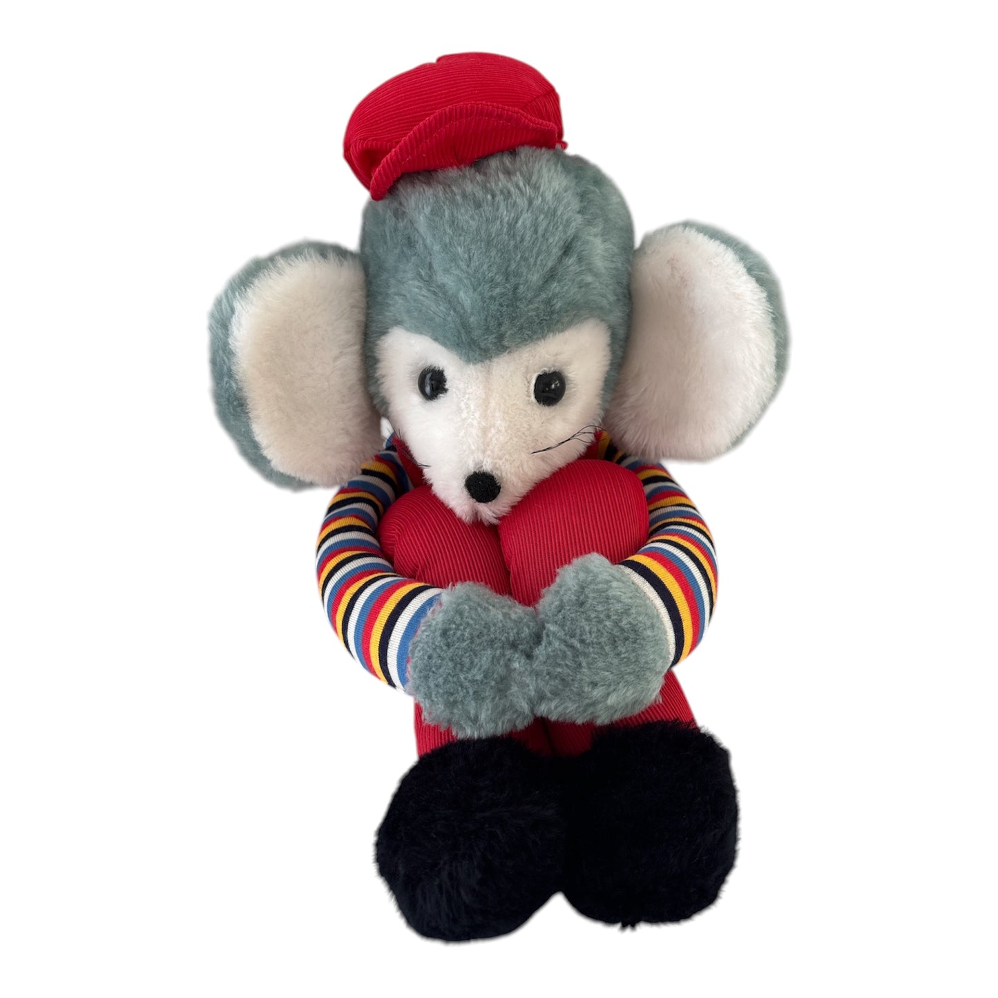 Nic Nac Toys Vintage Mouse Knee Hugging Soft Toy Plush Gift Australia 