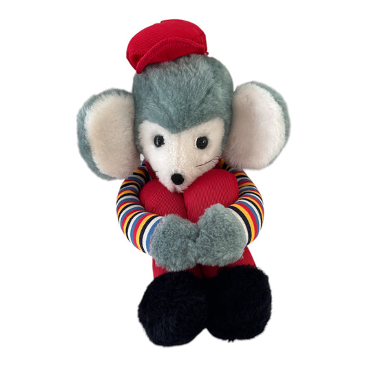 Nic Nac Toys Vintage Mouse Knee Hugging Soft Toy Plush Gift Australia 