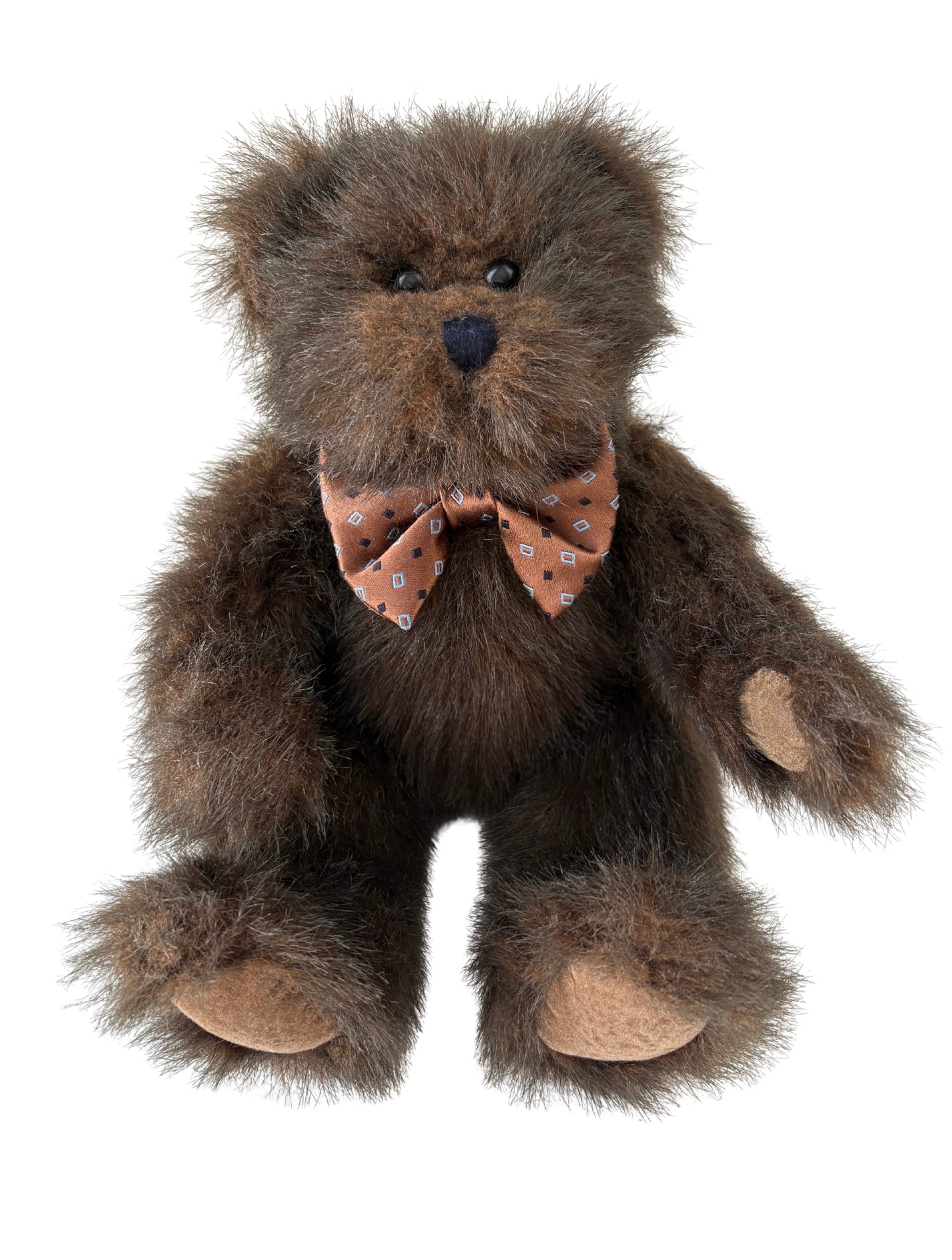 Vintage Teddy Bear with Silk Bow Tie Soft Toy Gift Australia Simon