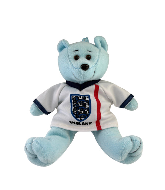 Vintage 2002 England Soccer Bear Soft Toy Plush Gift  Australia David 