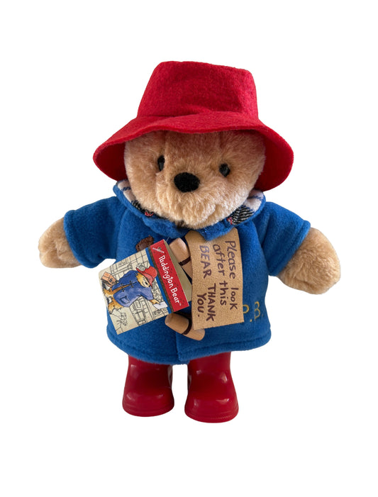 Paddington Bear Soft Toy Plush Wellies Gift Australia Preloved New 
