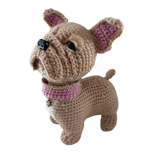 French Bulldog Crochet Handmade Soft Toy Plush Gift Australia 