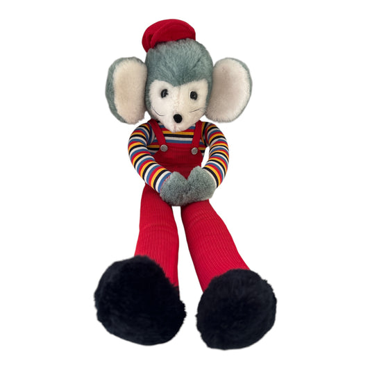 Nic Nac Toys Vintage Mouse Knee Hugging Soft Toy Plush Gift Australia 