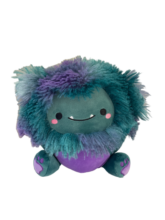 Yeti Squishmallows purple green big feet
