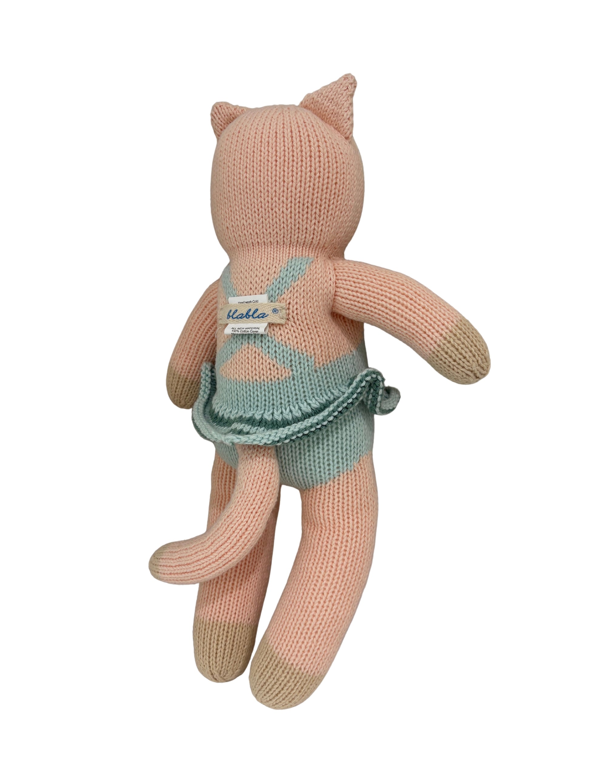 Blabla Knit Cat Splash Soft Toy Gift Australia Preloved New