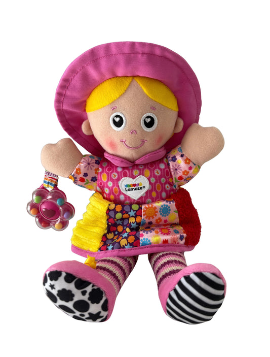 Tomy Lamaze Doll Rattle Crinkle Soft Toy Gift Australia Preloved Emily 