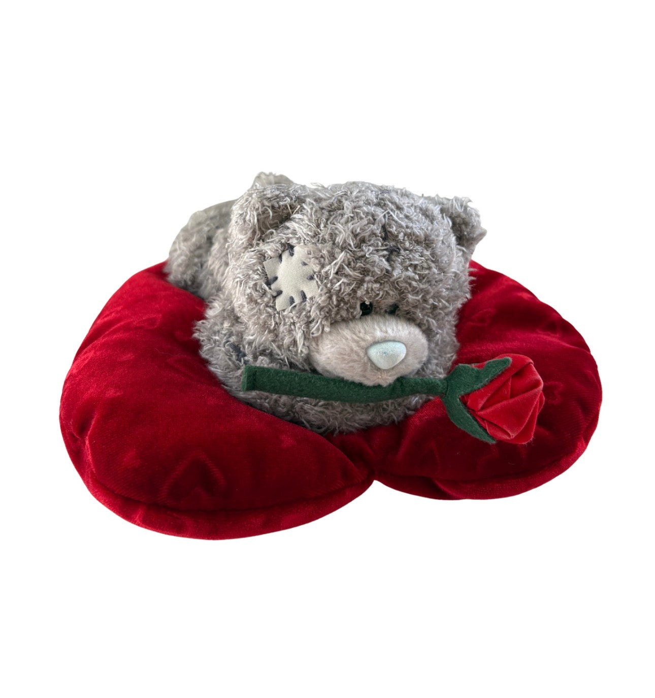 Me to You Tatty Teddy Bear on Heart Cushion with Rose Valentines Day Gift Soft Toy Plush Romeo