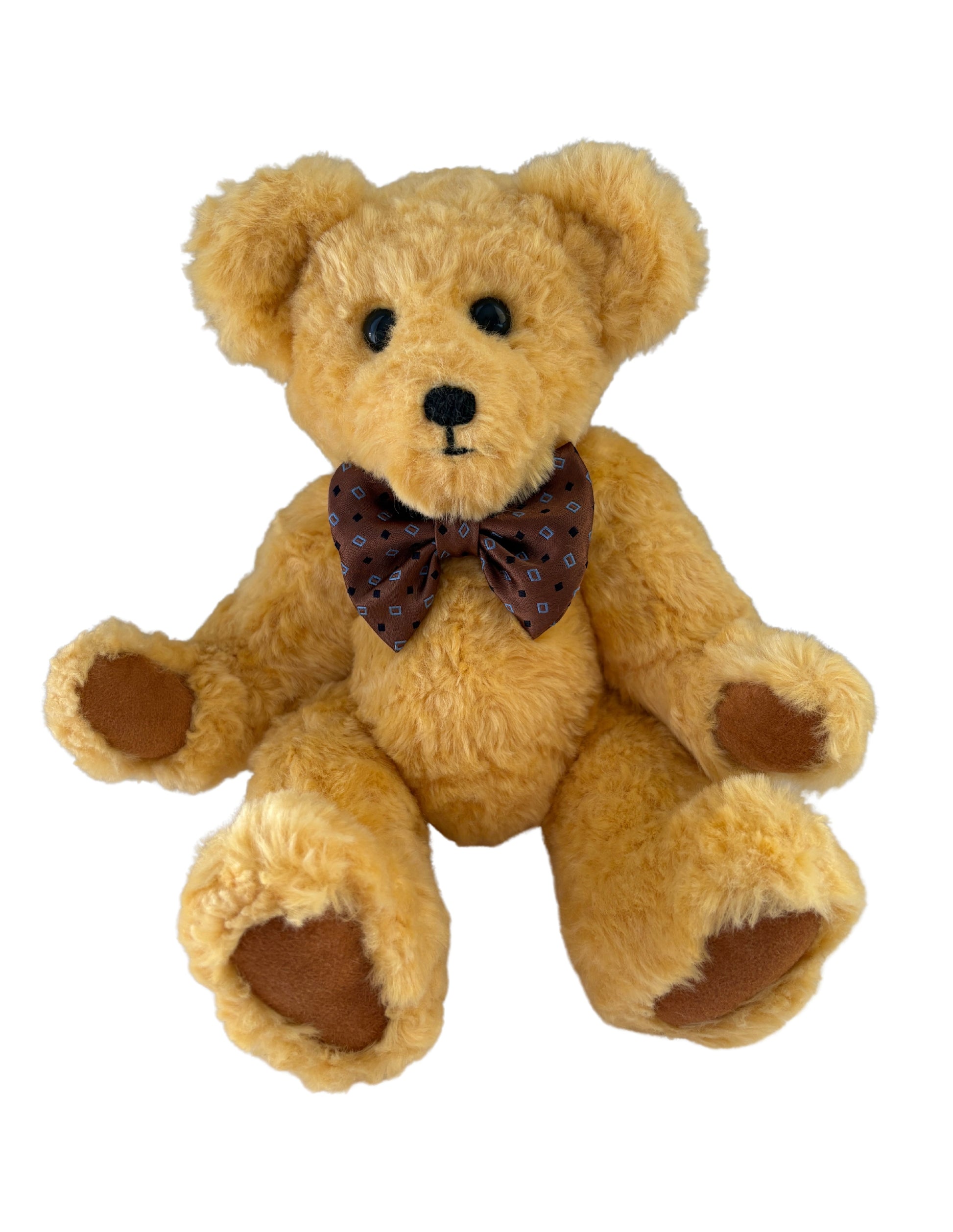 Jointed Teddy Bear Soft Toy with Silk Bow Gift Australia Preloved MrDapper 
