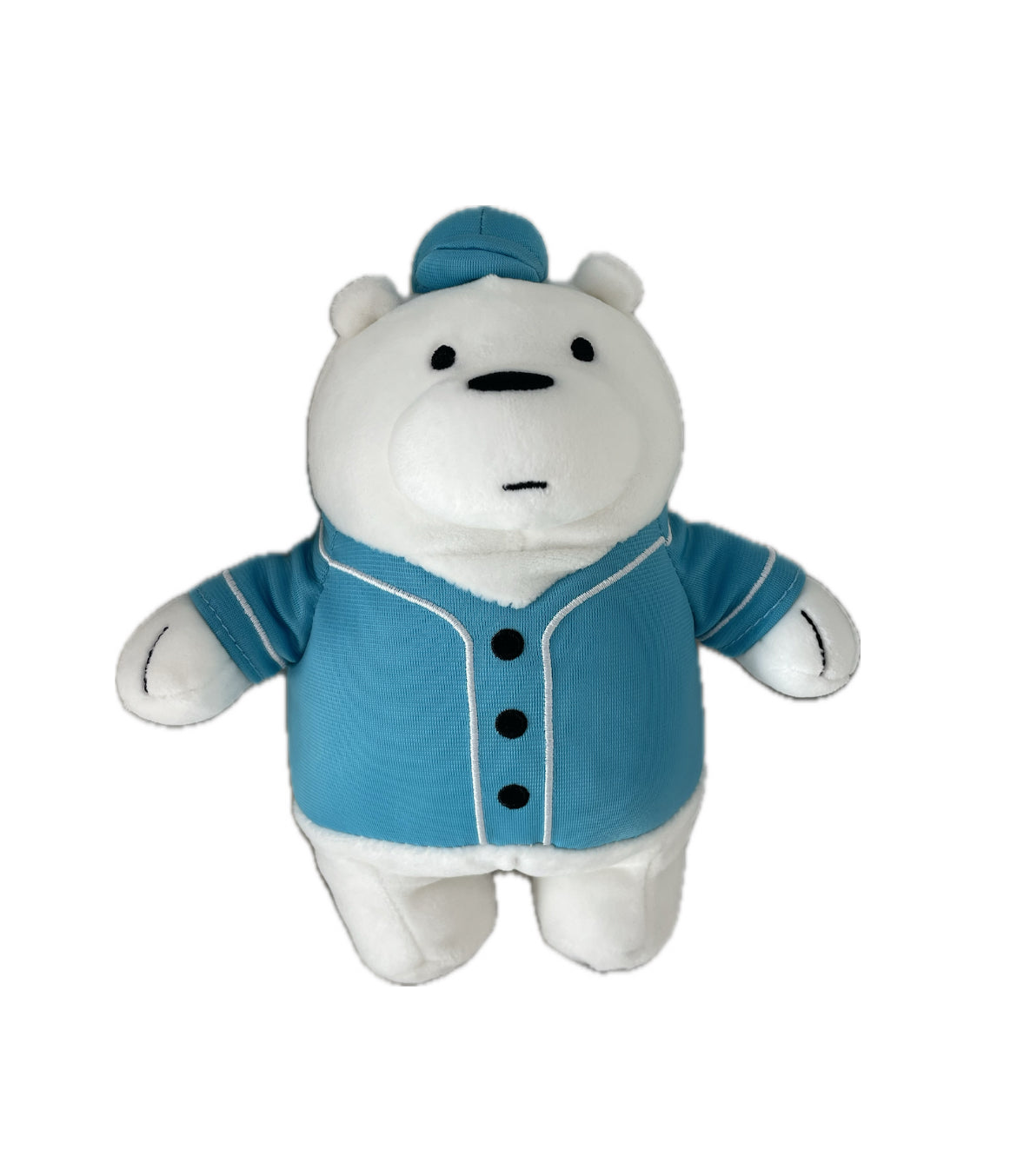 Bear white polar bear Miniso blue and white 