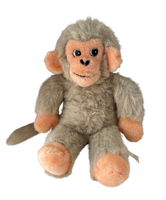 Sunny Toys Vintage Monkey Soft Toy with Adoption Card Plush 1980-1990 Gift Australia Punch